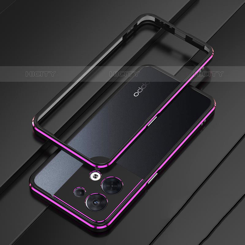 Funda Bumper Lujo Marco de Aluminio Carcasa S01 para Oppo Reno9 5G