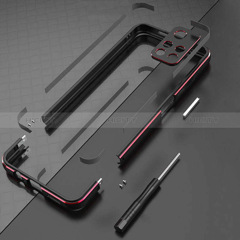 Funda Bumper Lujo Marco de Aluminio Carcasa S01 para Xiaomi Redmi Note 11S 5G