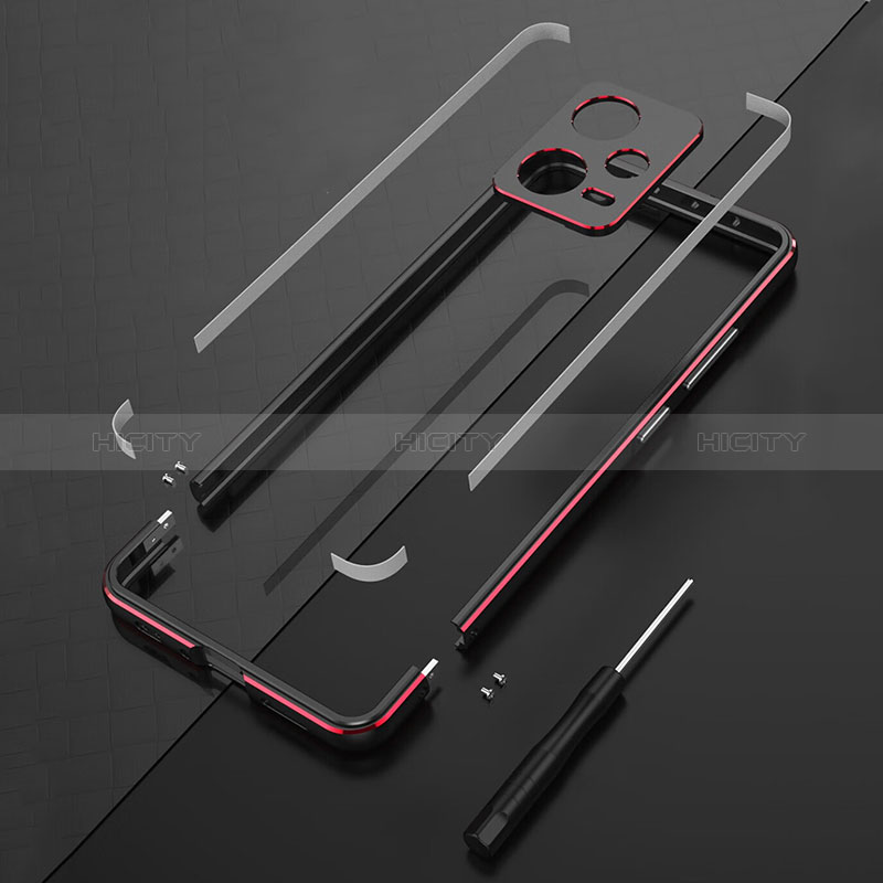 Funda Bumper Lujo Marco de Aluminio Carcasa S01 para Xiaomi Redmi Note 12 Pro 5G