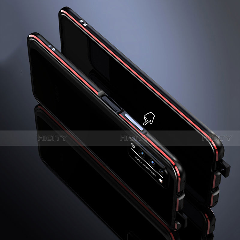 Funda Bumper Lujo Marco de Aluminio Carcasa T01 para Huawei Honor X10 5G