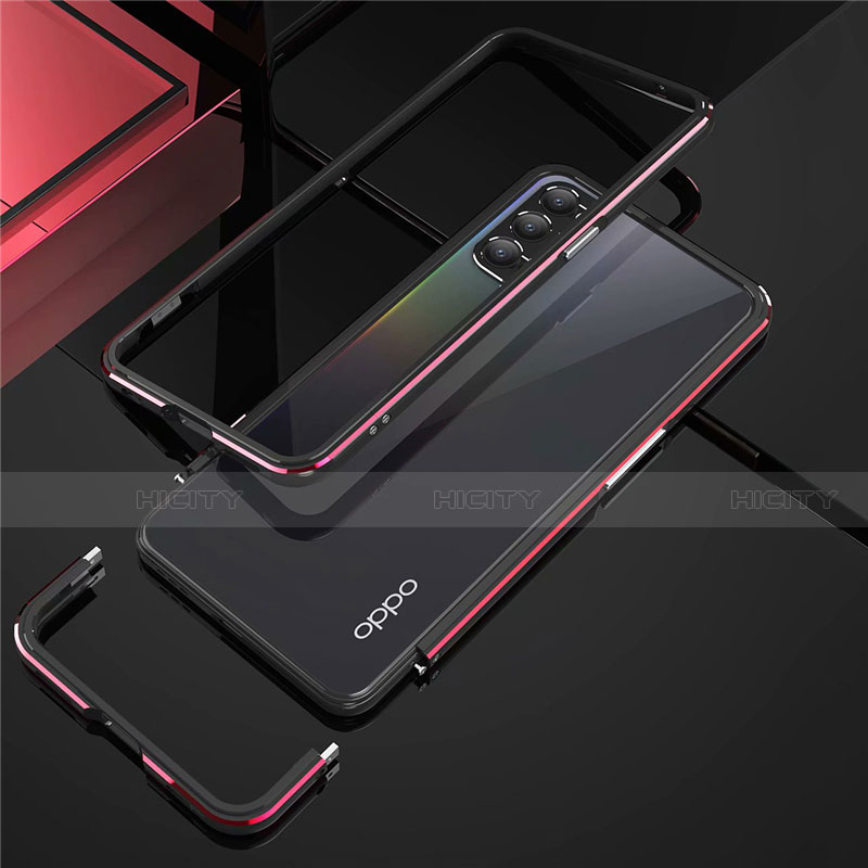 Funda Bumper Lujo Marco de Aluminio Carcasa T01 para Oppo Reno4 5G