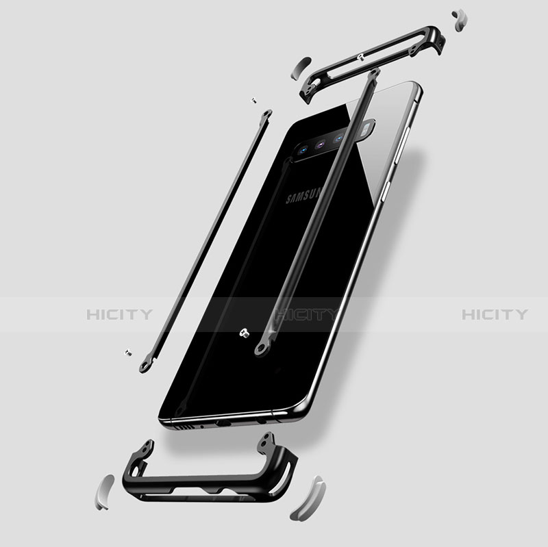 Funda Bumper Lujo Marco de Aluminio Carcasa T01 para Samsung Galaxy S10