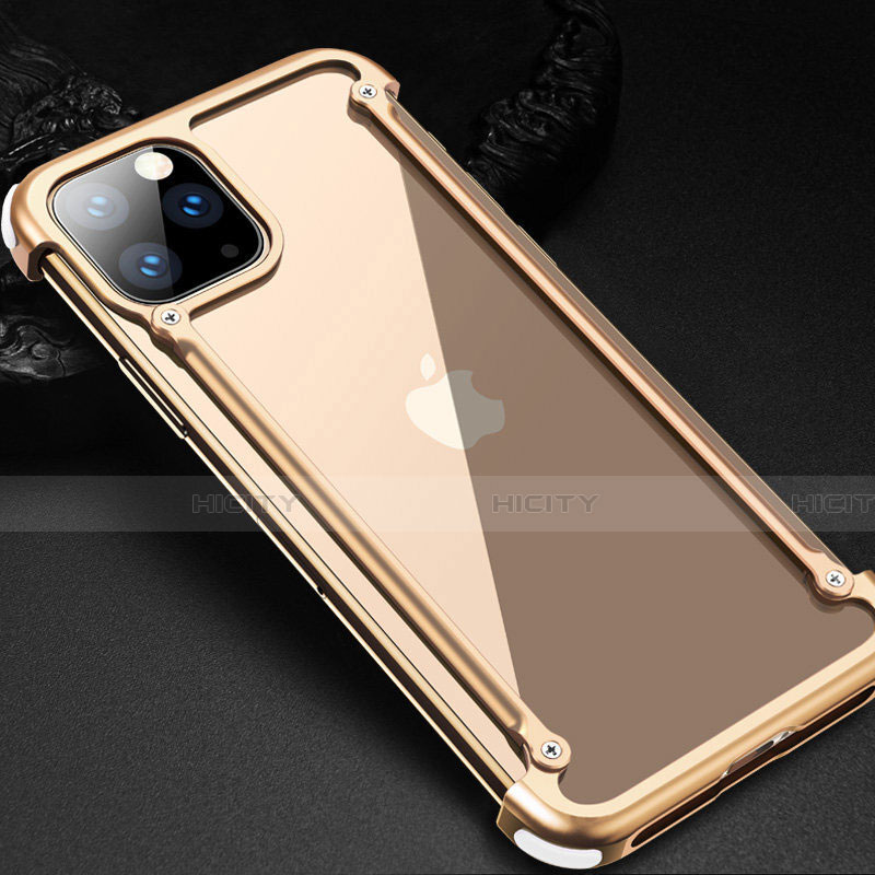 Funda Bumper Lujo Marco de Aluminio Carcasa T02 para Apple iPhone 11 Pro Max