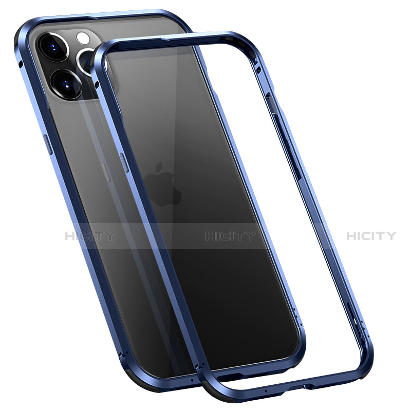 Funda Bumper Lujo Marco de Aluminio Carcasa T02 para Apple iPhone 12 Pro Max