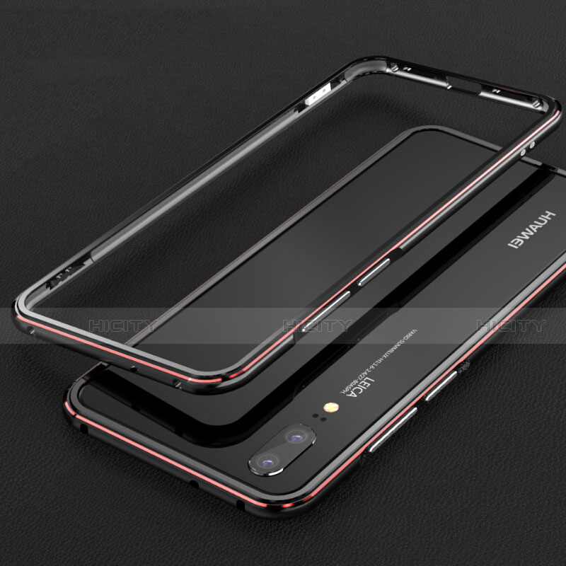 Funda Bumper Lujo Marco de Aluminio Carcasa T02 para Huawei P20 Pro