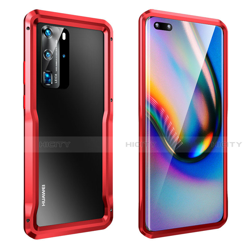 Funda Bumper Lujo Marco de Aluminio Carcasa T03 para Huawei P40 Pro