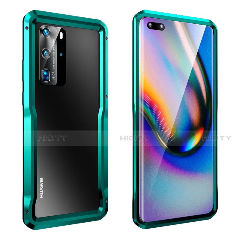 Funda Bumper Lujo Marco de Aluminio Carcasa T03 para Huawei P40 Pro