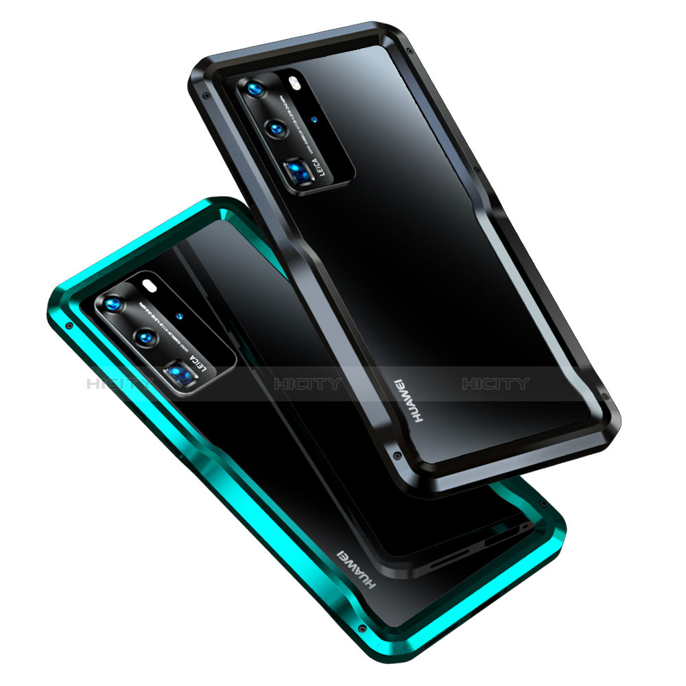 Funda Bumper Lujo Marco de Aluminio Carcasa T03 para Huawei P40 Pro