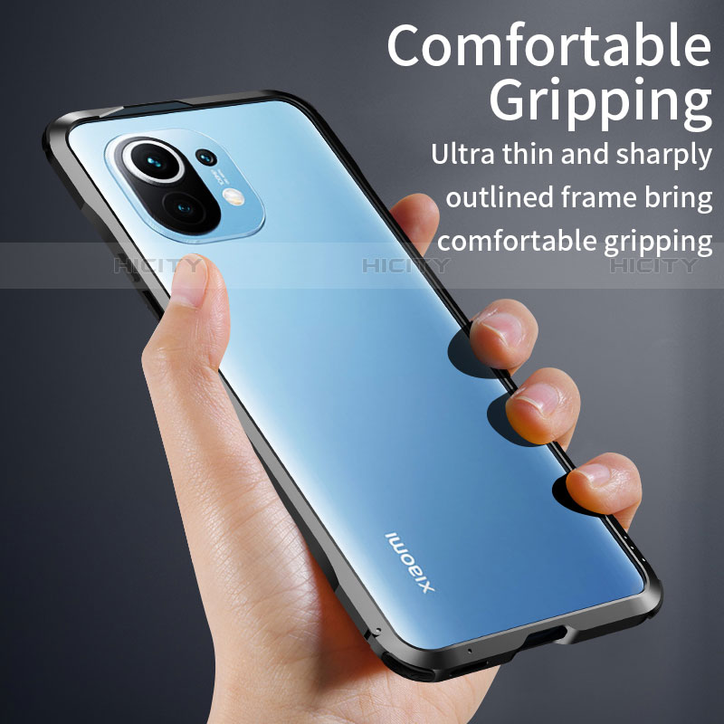 Funda Bumper Lujo Marco de Aluminio Carcasa T03 para Xiaomi Mi 11 5G