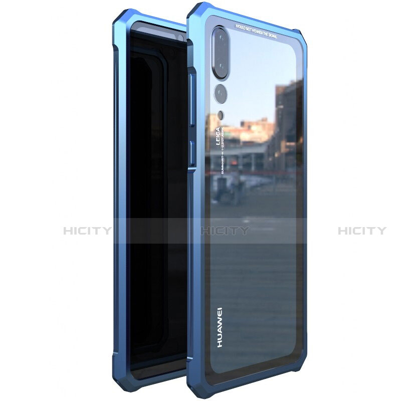 Funda Bumper Lujo Marco de Aluminio Espejo 360 Grados Carcasa D01 para Huawei P20 Pro