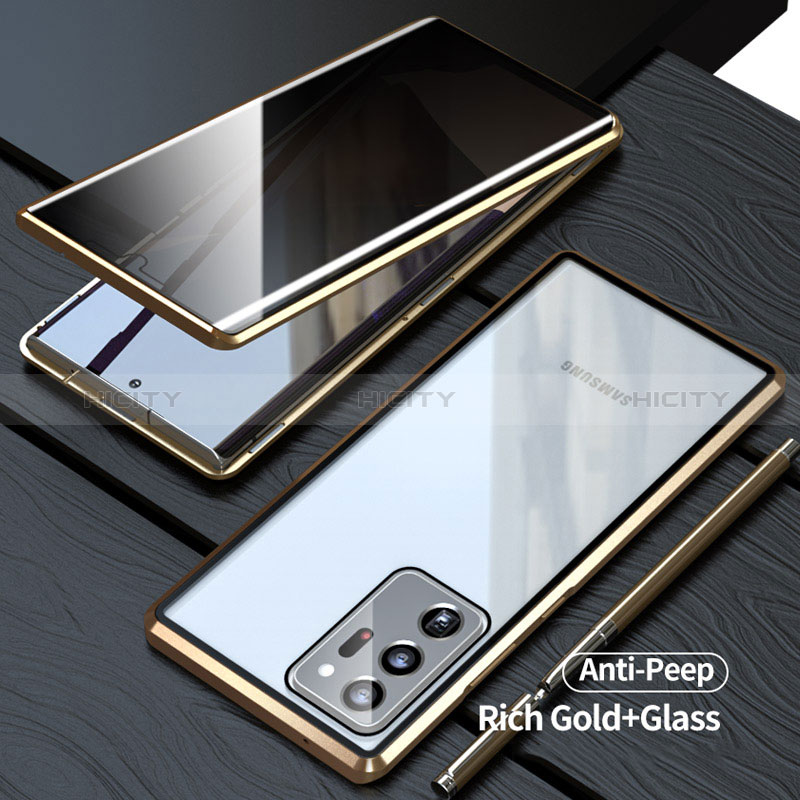 Funda Bumper Lujo Marco de Aluminio Espejo 360 Grados Carcasa LK1 para Samsung Galaxy Note 20 Ultra 5G
