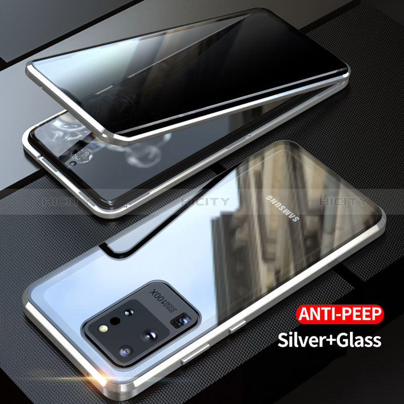 Funda Bumper Lujo Marco de Aluminio Espejo 360 Grados Carcasa LK1 para Samsung Galaxy S20 Ultra 5G
