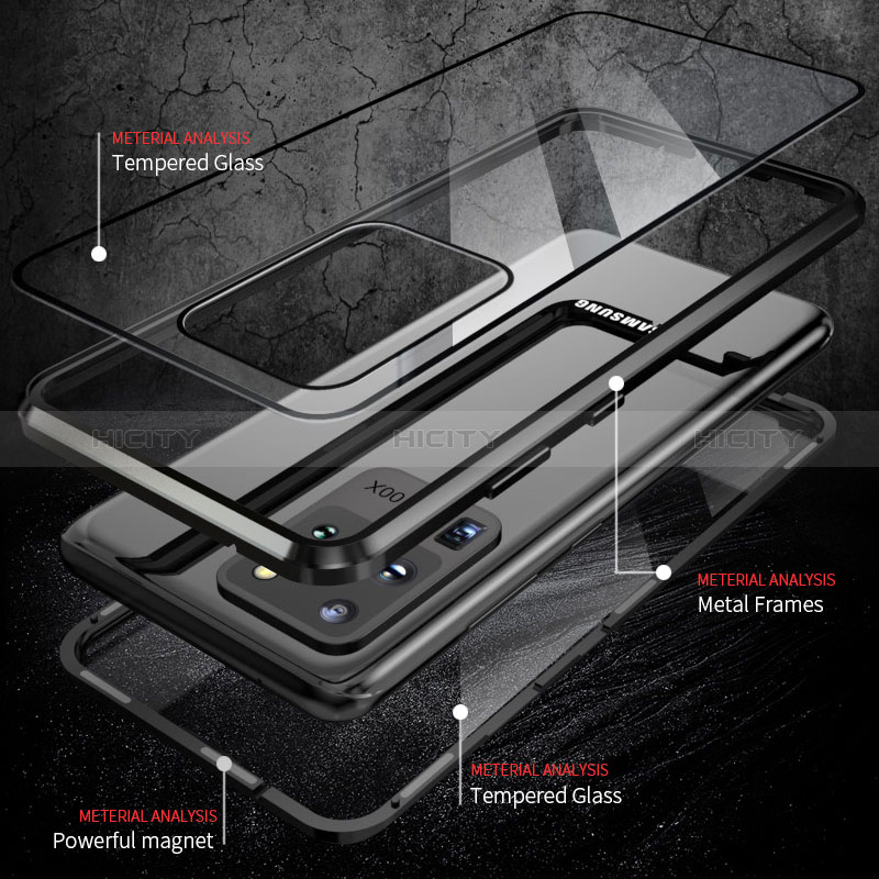 Funda Bumper Lujo Marco de Aluminio Espejo 360 Grados Carcasa LK2 para Samsung Galaxy S20 Ultra
