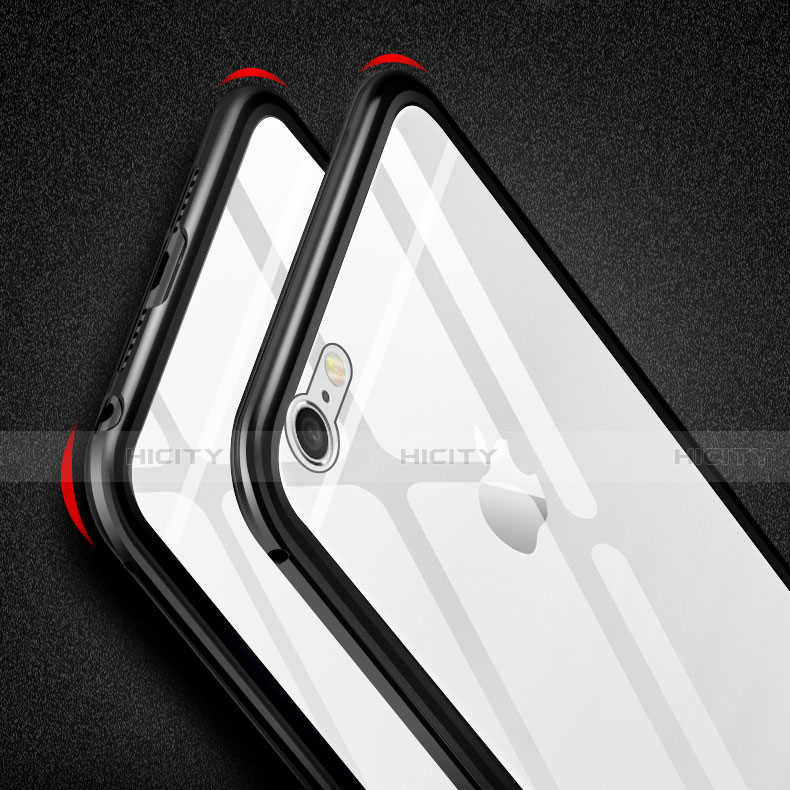 Funda Bumper Lujo Marco de Aluminio Espejo 360 Grados Carcasa M01 para Apple iPhone 6S Plus