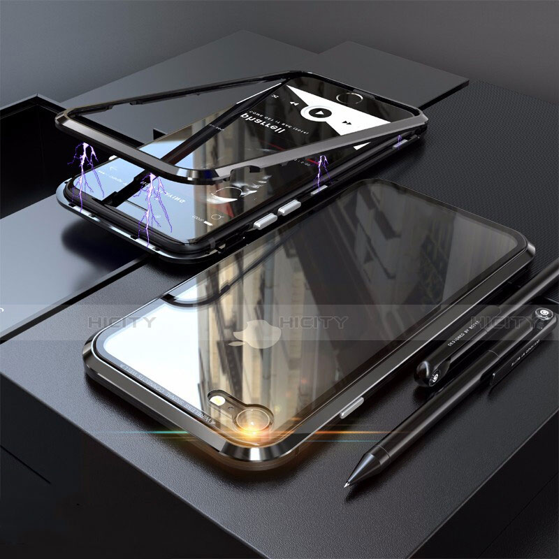 Funda Bumper Lujo Marco de Aluminio Espejo 360 Grados Carcasa M01 para Apple iPhone 7
