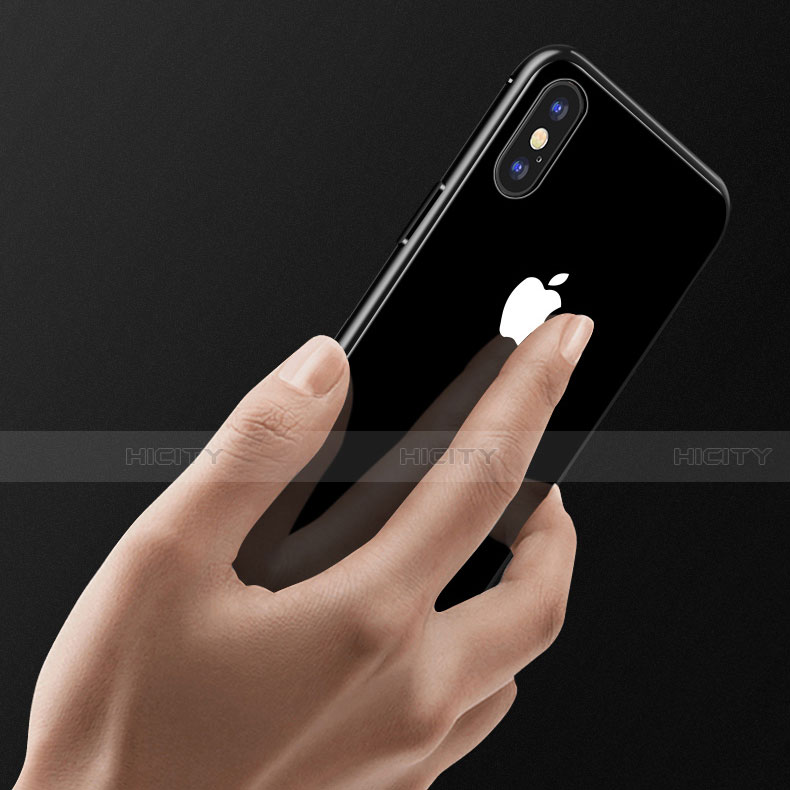 Funda Bumper Lujo Marco de Aluminio Espejo 360 Grados Carcasa M01 para Apple iPhone X