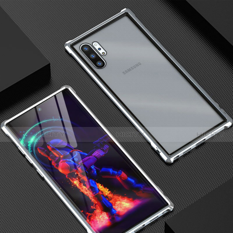 Funda Bumper Lujo Marco de Aluminio Espejo 360 Grados Carcasa M01 para Samsung Galaxy Note 10 Plus 5G