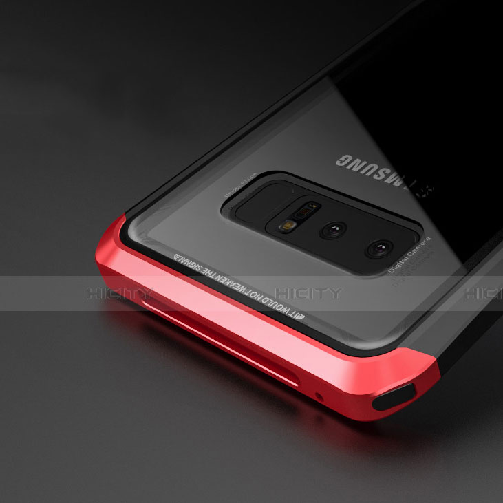 Funda Bumper Lujo Marco de Aluminio Espejo 360 Grados Carcasa M01 para Samsung Galaxy Note 8