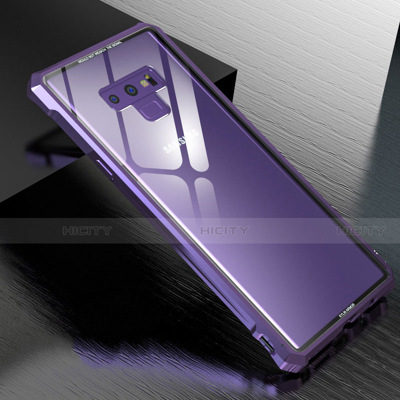 Funda Bumper Lujo Marco de Aluminio Espejo 360 Grados Carcasa M01 para Samsung Galaxy Note 9