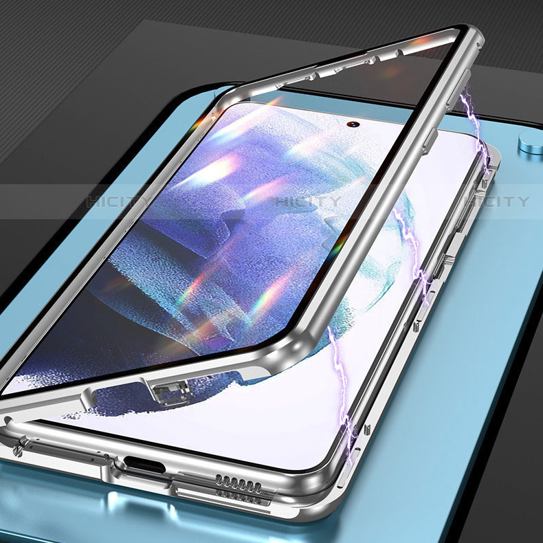 Funda Bumper Lujo Marco de Aluminio Espejo 360 Grados Carcasa M01 para Samsung Galaxy S21 FE 5G