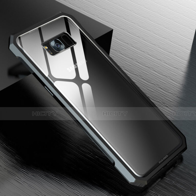 Funda Bumper Lujo Marco de Aluminio Espejo 360 Grados Carcasa M01 para Samsung Galaxy S8