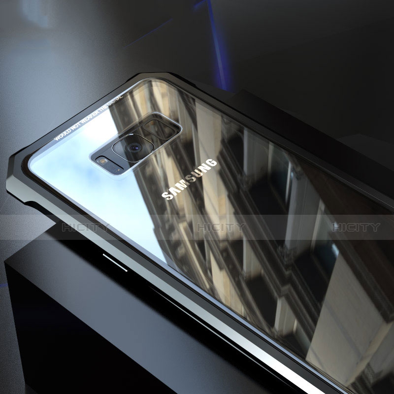 Funda Bumper Lujo Marco de Aluminio Espejo 360 Grados Carcasa M01 para Samsung Galaxy S8 Plus