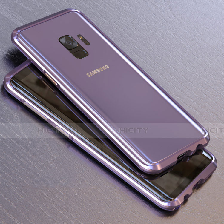 Funda Bumper Lujo Marco de Aluminio Espejo 360 Grados Carcasa M01 para Samsung Galaxy S9