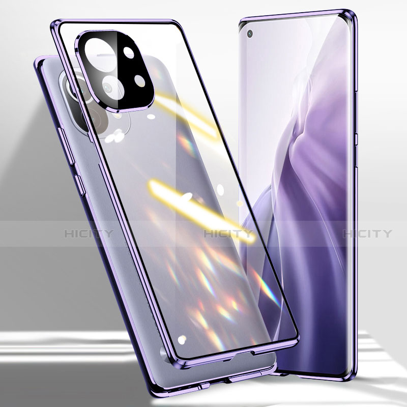 Funda Bumper Lujo Marco de Aluminio Espejo 360 Grados Carcasa M01 para Xiaomi Mi 11 5G