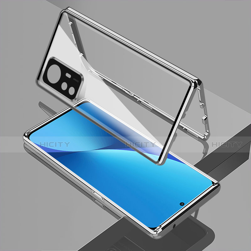 Funda Bumper Lujo Marco de Aluminio Espejo 360 Grados Carcasa M01 para Xiaomi Mi 12 5G