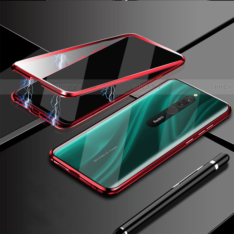 Funda Bumper Lujo Marco de Aluminio Espejo 360 Grados Carcasa M01 para Xiaomi Redmi 8