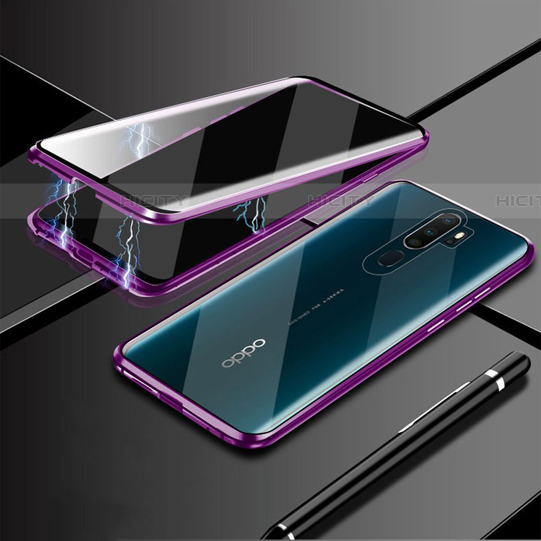 Funda Bumper Lujo Marco de Aluminio Espejo 360 Grados Carcasa M02 para Oppo A11X