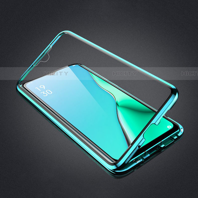 Funda Bumper Lujo Marco de Aluminio Espejo 360 Grados Carcasa M02 para Oppo A11X