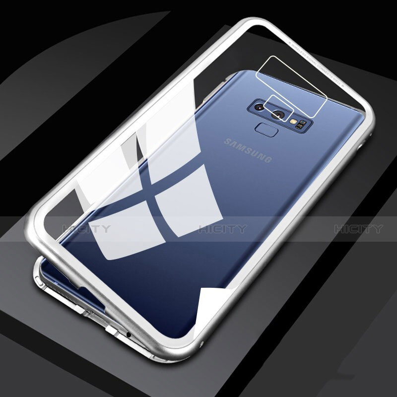 Funda Bumper Lujo Marco de Aluminio Espejo 360 Grados Carcasa M02 para Samsung Galaxy Note 9