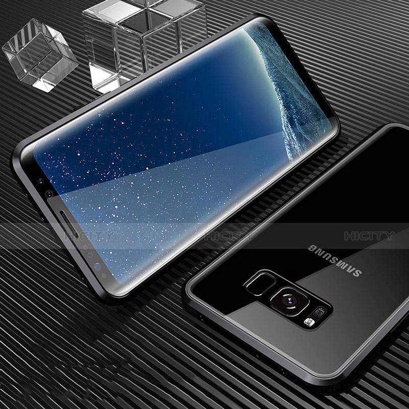 Funda Bumper Lujo Marco de Aluminio Espejo 360 Grados Carcasa M02 para Samsung Galaxy S8