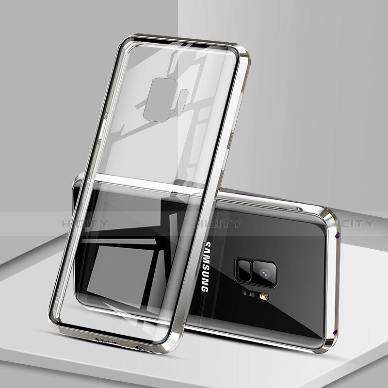Funda Bumper Lujo Marco de Aluminio Espejo 360 Grados Carcasa M02 para Samsung Galaxy S9