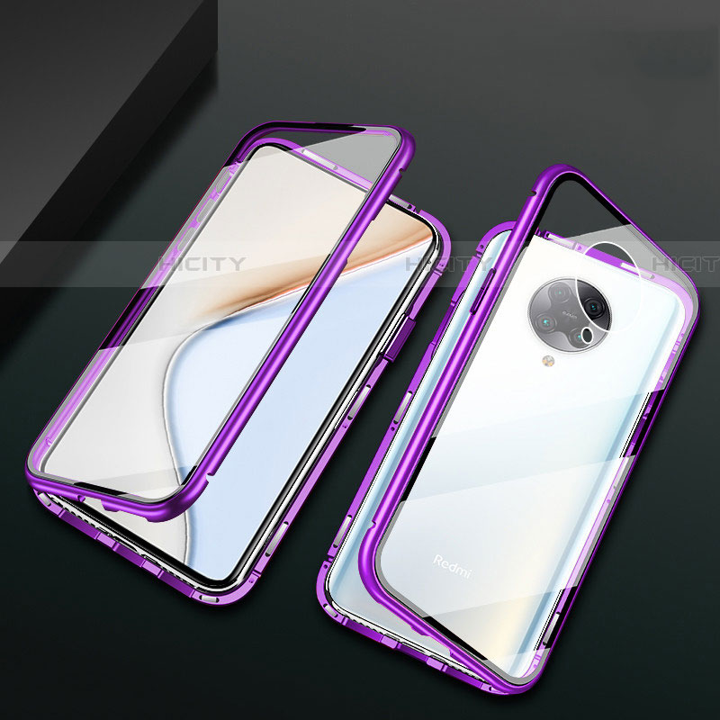 Funda Bumper Lujo Marco de Aluminio Espejo 360 Grados Carcasa M02 para Xiaomi Poco F2 Pro