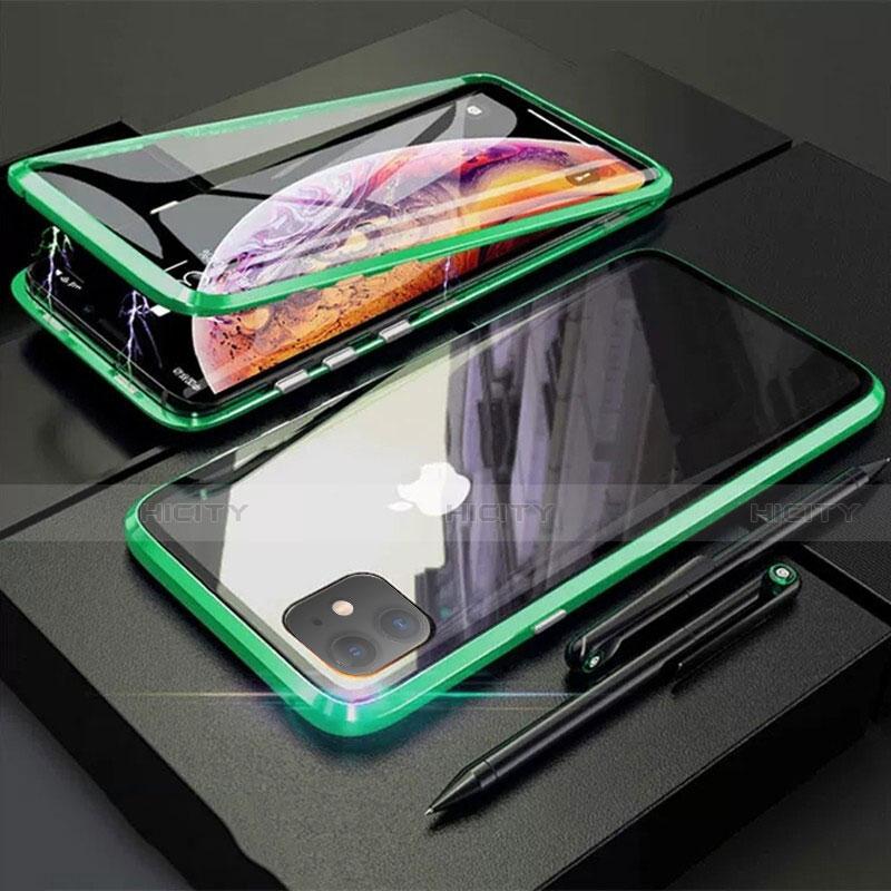 Funda Bumper Lujo Marco de Aluminio Espejo 360 Grados Carcasa M03 para Apple iPhone 11