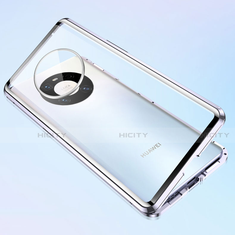 Funda Bumper Lujo Marco de Aluminio Espejo 360 Grados Carcasa M03 para Huawei Mate 40 Pro