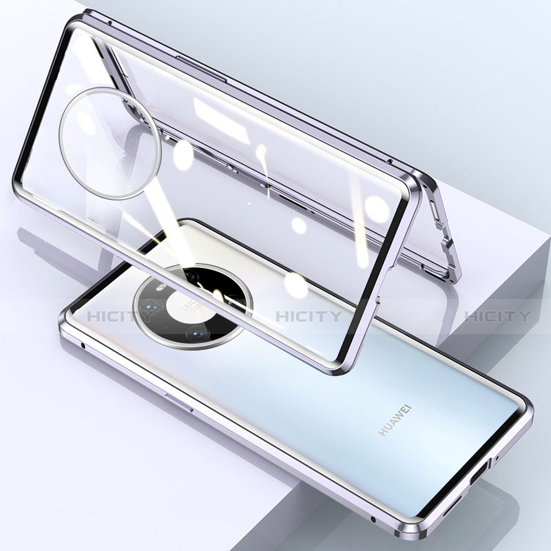 Funda Bumper Lujo Marco de Aluminio Espejo 360 Grados Carcasa M03 para Huawei Mate 40E Pro 4G
