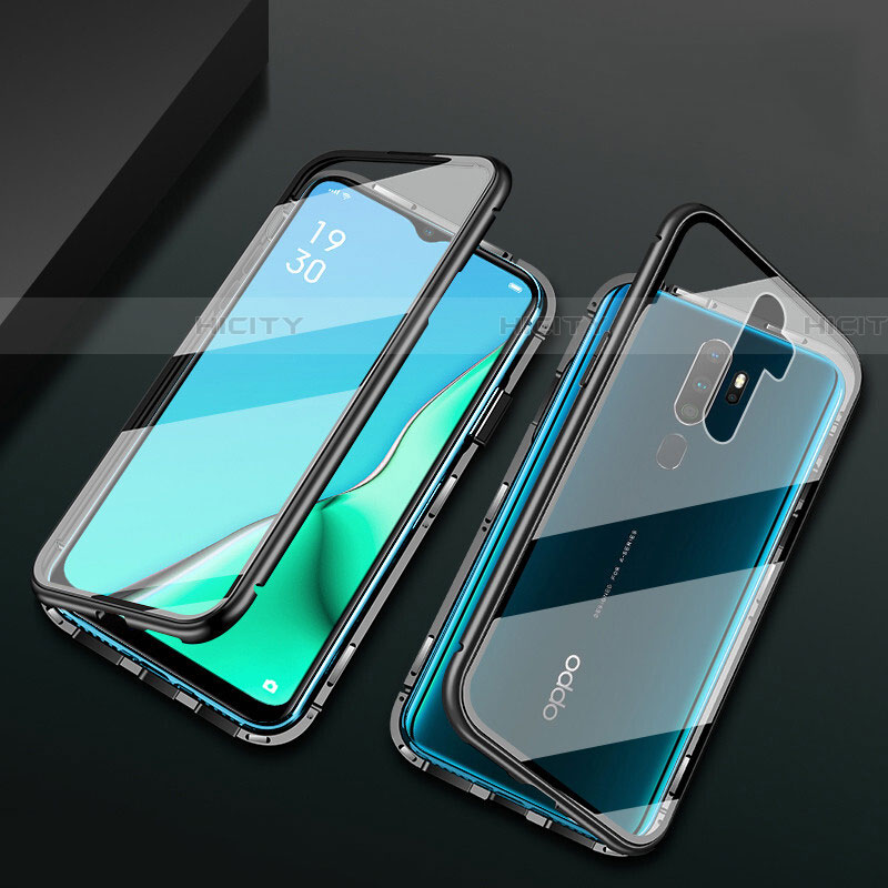 Funda Bumper Lujo Marco de Aluminio Espejo 360 Grados Carcasa M03 para Oppo A5 (2020)