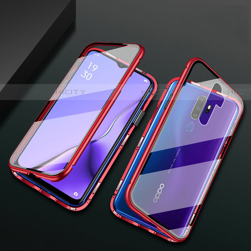 Funda Bumper Lujo Marco de Aluminio Espejo 360 Grados Carcasa M03 para Oppo A9 (2020)