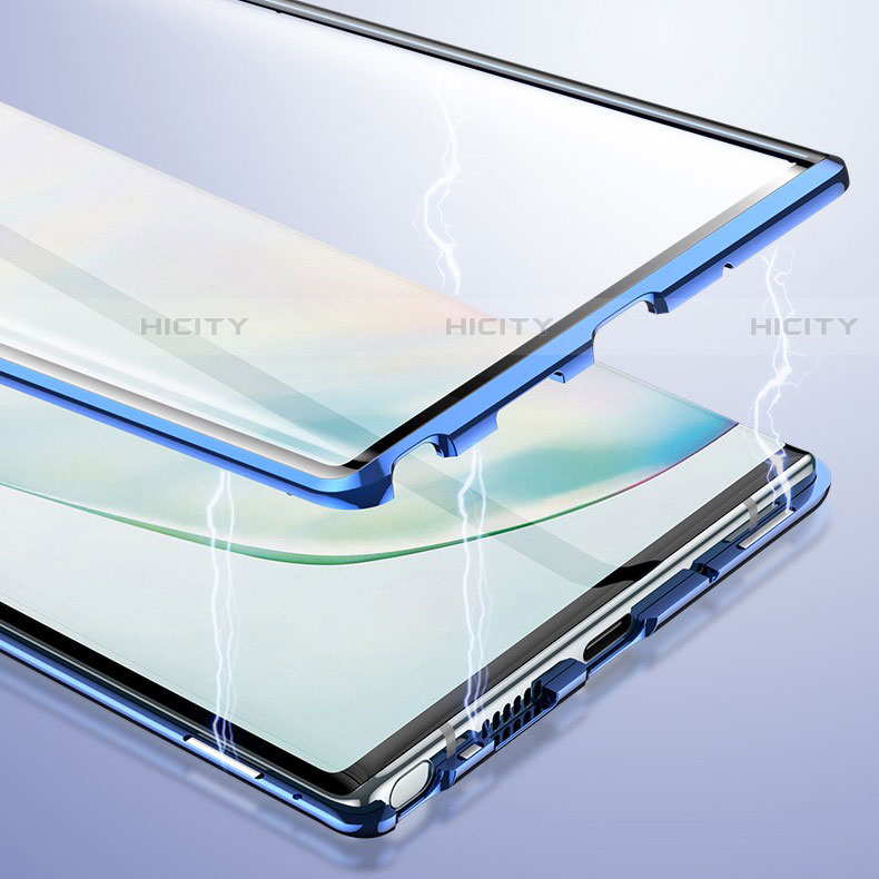Funda Bumper Lujo Marco de Aluminio Espejo 360 Grados Carcasa M03 para Samsung Galaxy Note 10 Plus 5G