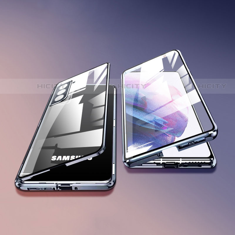 Funda Bumper Lujo Marco de Aluminio Espejo 360 Grados Carcasa M03 para Samsung Galaxy S21 Plus 5G