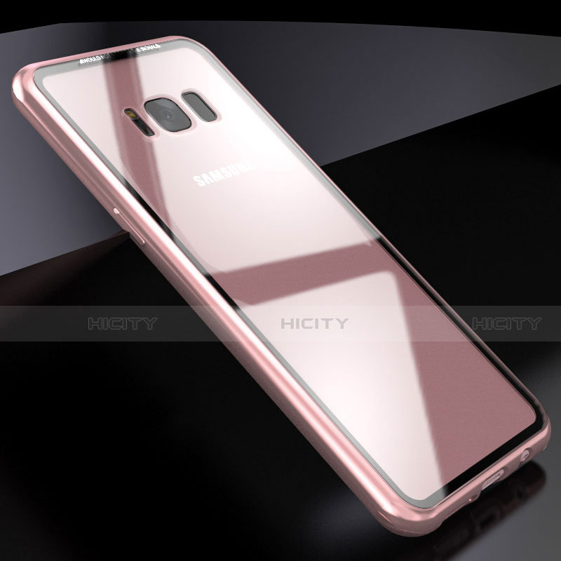 Funda Bumper Lujo Marco de Aluminio Espejo 360 Grados Carcasa M03 para Samsung Galaxy S8