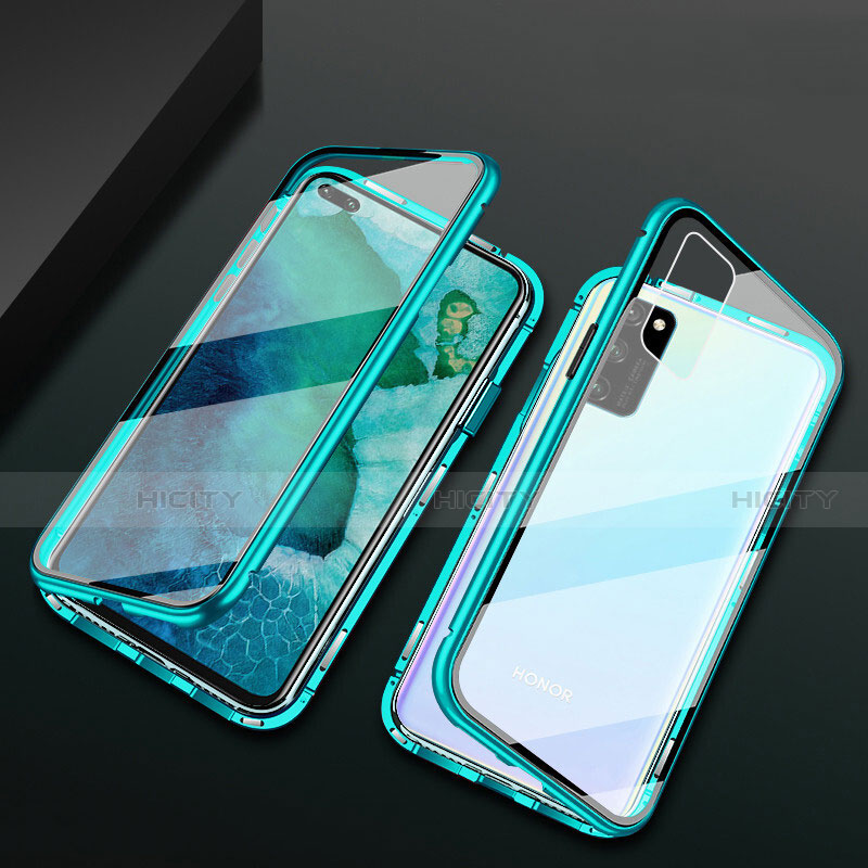 Funda Bumper Lujo Marco de Aluminio Espejo 360 Grados Carcasa M04 para Huawei Honor V30 5G