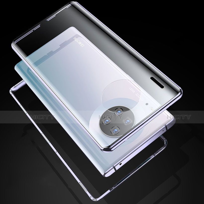 Funda Bumper Lujo Marco de Aluminio Espejo 360 Grados Carcasa M04 para Huawei Mate 30