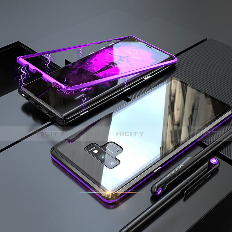 Funda Bumper Lujo Marco de Aluminio Espejo 360 Grados Carcasa M04 para Samsung Galaxy Note 9