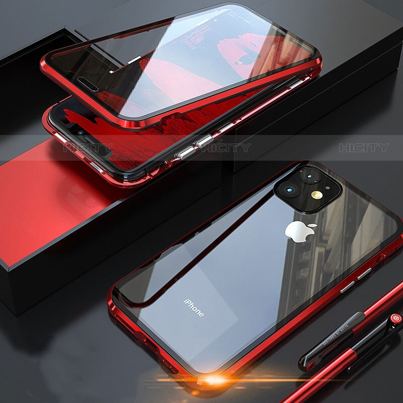 Funda Bumper Lujo Marco de Aluminio Espejo 360 Grados Carcasa M05 para Apple iPhone 11 Pro
