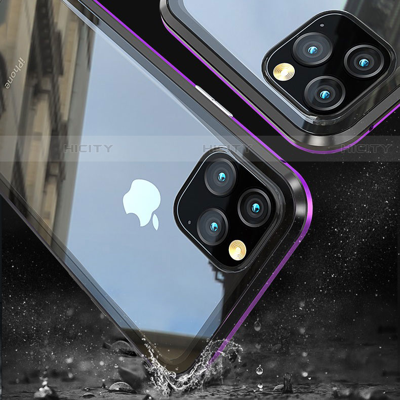Funda Bumper Lujo Marco de Aluminio Espejo 360 Grados Carcasa M05 para Apple iPhone 11 Pro