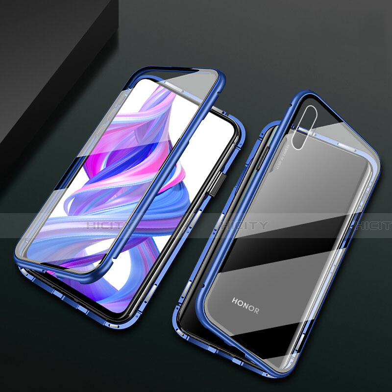 Funda Bumper Lujo Marco de Aluminio Espejo 360 Grados Carcasa M05 para Huawei Honor 9X